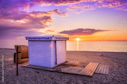 sunset at the baltic sea, g...