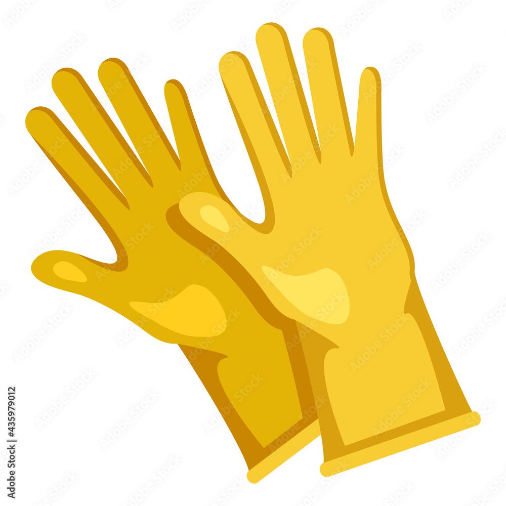 Obraz premium Rubber Gloves Icon on White background