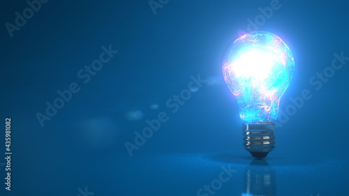 Schilderij op canvas Light Bulb Color Splash