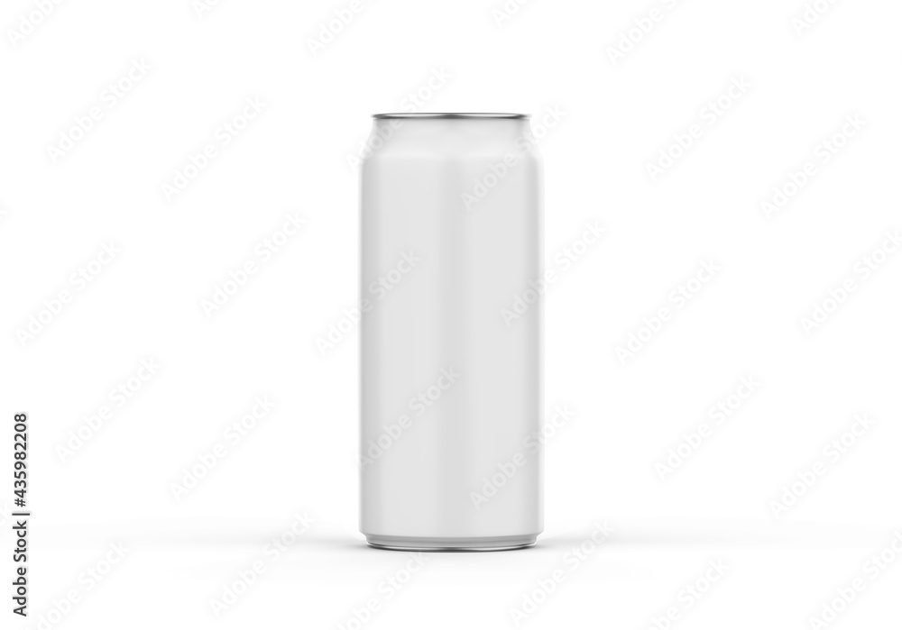 Aluminium slim can mockup template on isolated white background, ready for your design presentation, 3d illustration Aluminium slim can mockup template on isolated white background, ready for your design presentation, 3d illustration