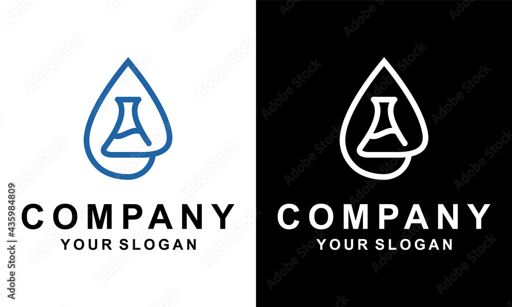 Ilustration vector graphic of Water drop vector logo icon template.Science, science, corner, logo, abstract scientist logo Ilustration vector graphic of Water drop vector logo icon template.Science, science, corner, logo, abstract scientist logo
