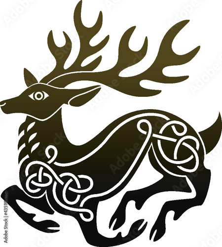 Celtic deer stag