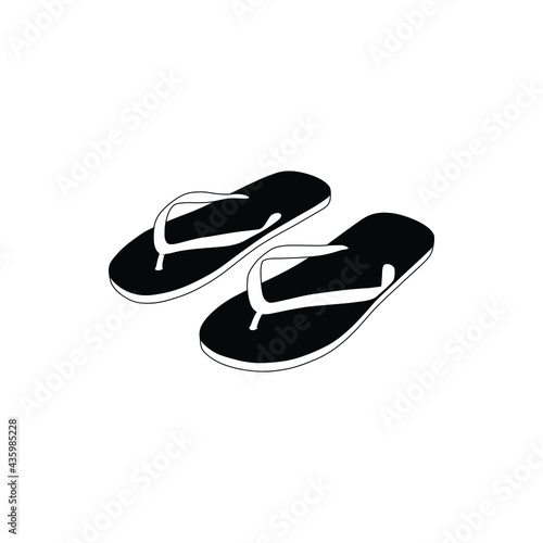Flip flops isolated on a white background