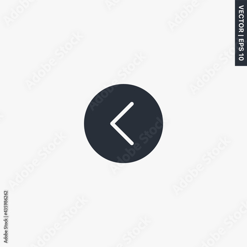 Free Download Left, back, premium quality flat icon - GFXLoad