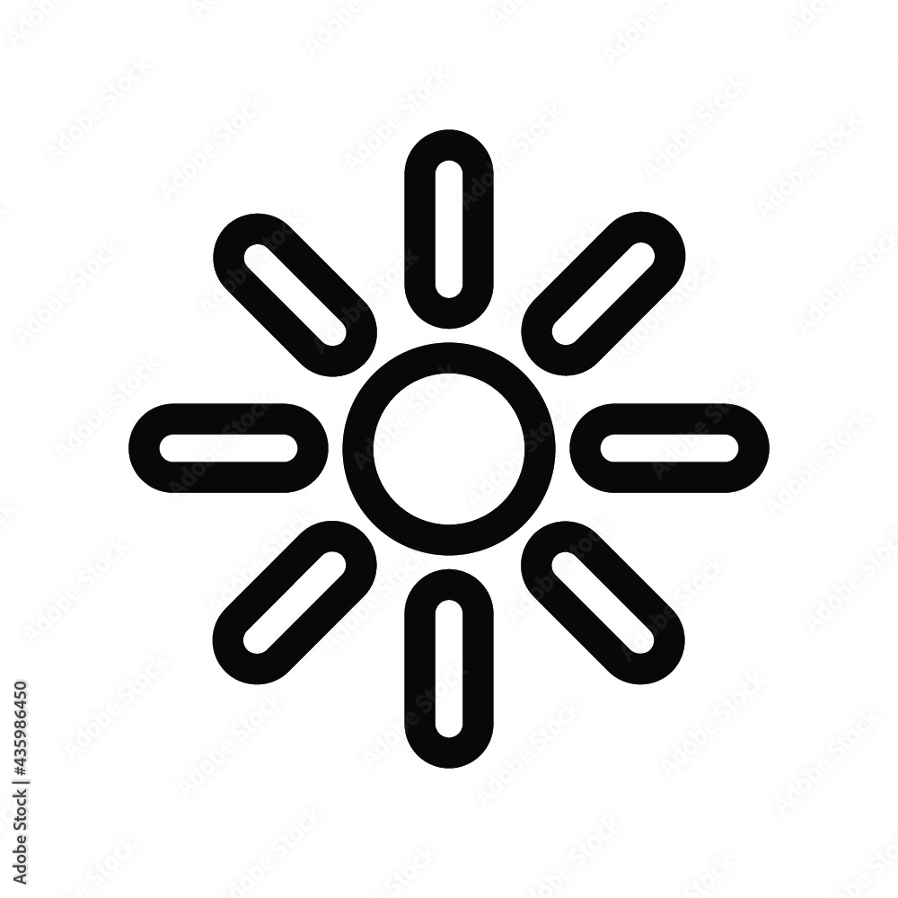 Brightness, sun icon Brightness, sun icon