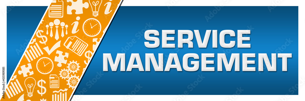 Service Management Orange Business Element Blue Left Side Service Management Orange Business Element Blue Left Side