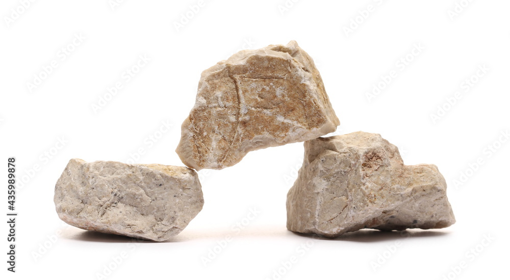 Three rocks isolated on white background Three rocks isolated on white background