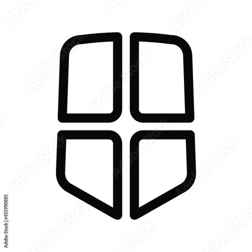 Protection shield icon