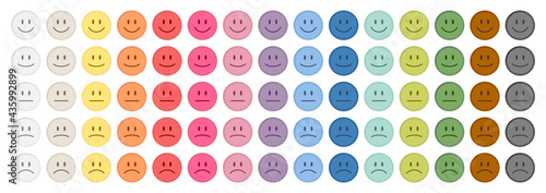 5 Gesichter Positiv Bis Negativ 15 Farben