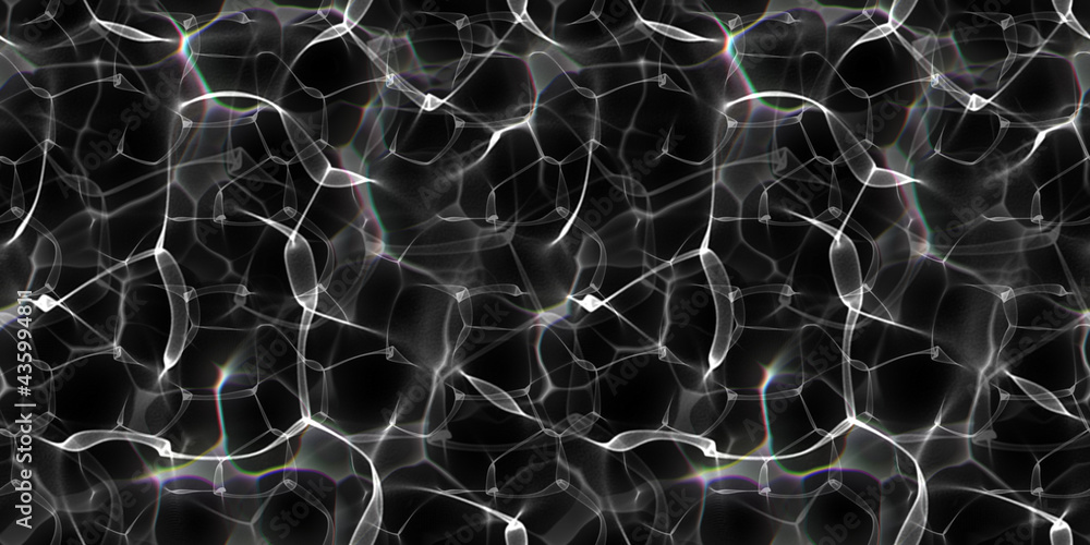 caustics below the water surface. Pool water with shiny rays. Ripple