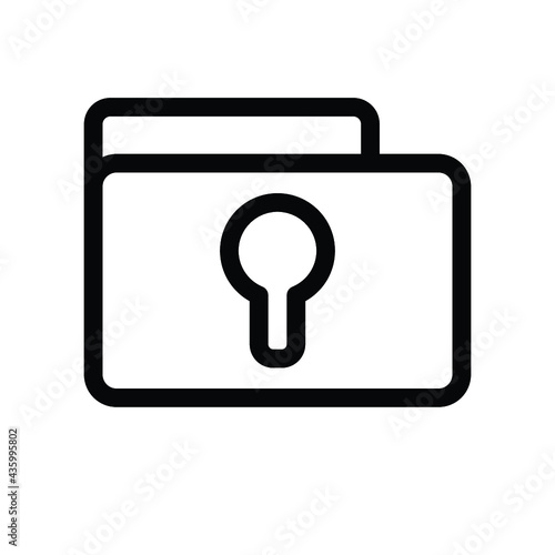 Folder lock icon