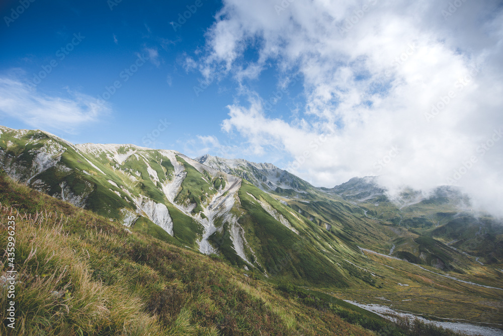 Fototapeta premium 立山縦走, 北アルプストレッキング