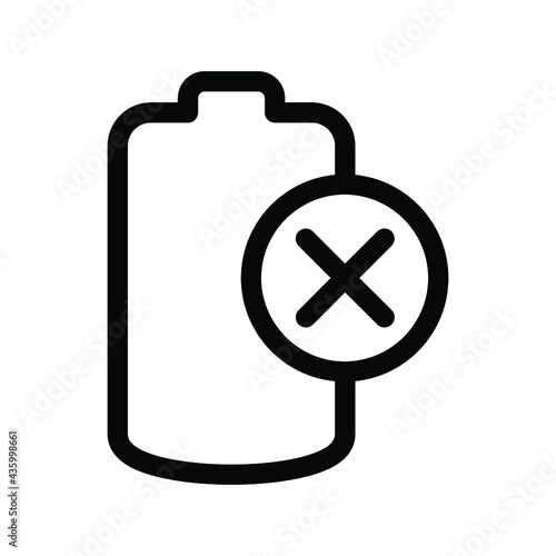 Cancel battery icon