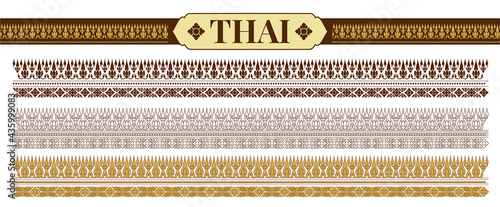 Traditional Thai patterns. Vector Illustration photo