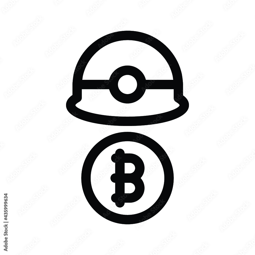 Bitcoin Mining Icon Bitcoin Mining Icon