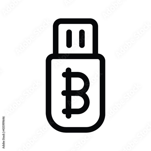 Bitcoin storage icon