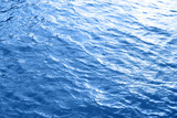 水テクスチャ背景(青色)  波に反射する太陽の光