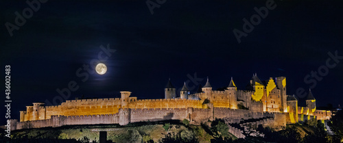 Moon over Carcassonne © Alberto
