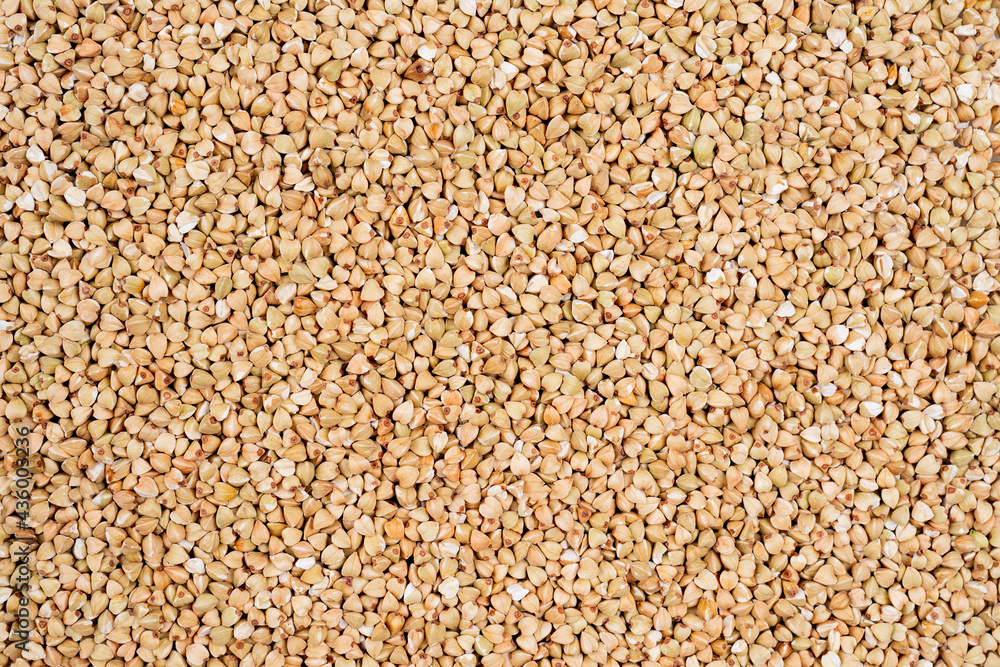 Green buckwheat closeup. Healthy eating, cereals and cooking Green buckwheat closeup. Healthy eating, cereals and cooking
