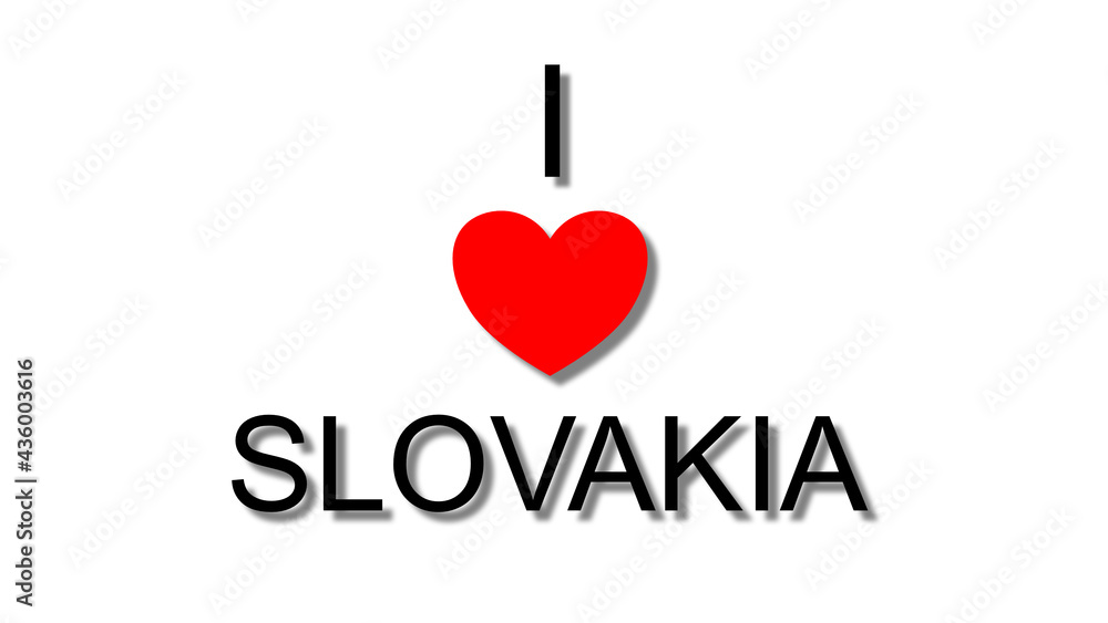 i love slovakia red heart i love slovakia red heart