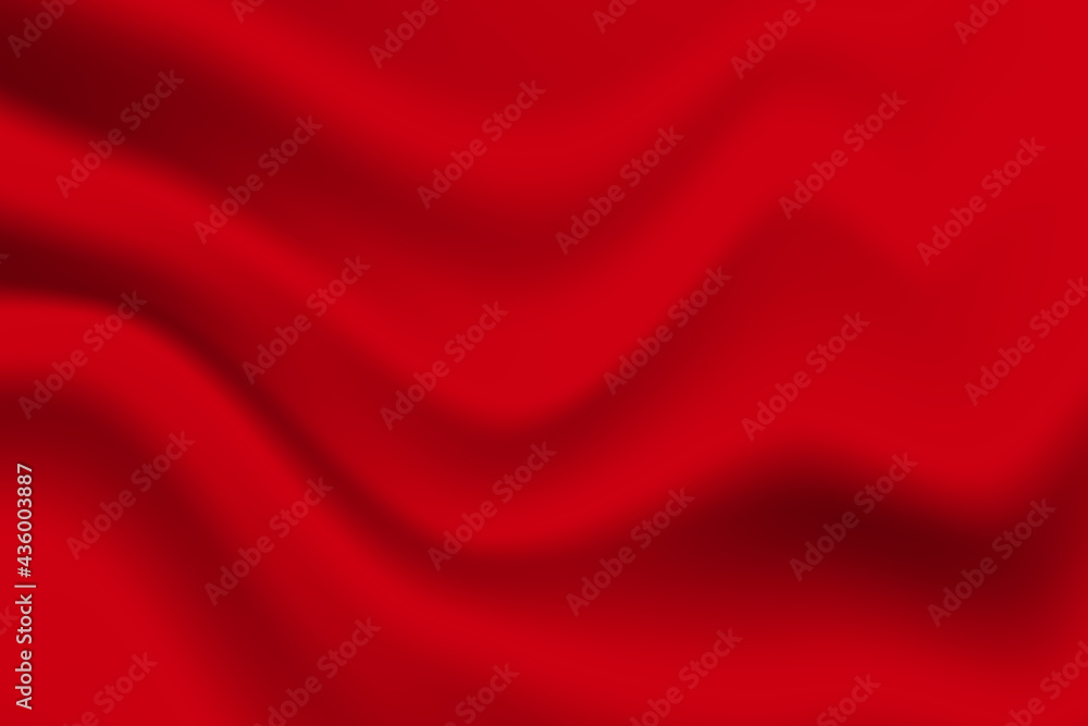 Silk red background. Abstract vector pattern with copy space. Liquid wave texture, smooth drapery wallpaper. Wedding fabric, satin. Wavy design for banner, card, postcard, backdrop Silk red background. Abstract vector pattern with copy space. Liquid wave texture, smooth drapery wallpaper. Wedding fabric, satin. Wavy design for banner, card, postcard, backdrop