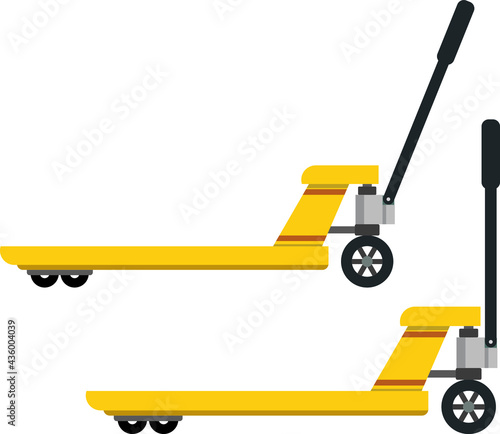 Hydraulic lifts. Means of transportation and lifting of goods to a height.