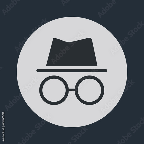 Incognito Icon. Browse in private. Vector Illustration EPS10.
