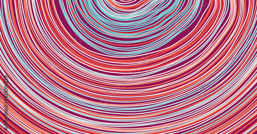 Abstract circular background with many thin lines. Many random circle with noise effect. Cover design template. Vector illustration for advertising, marketing or presentation.