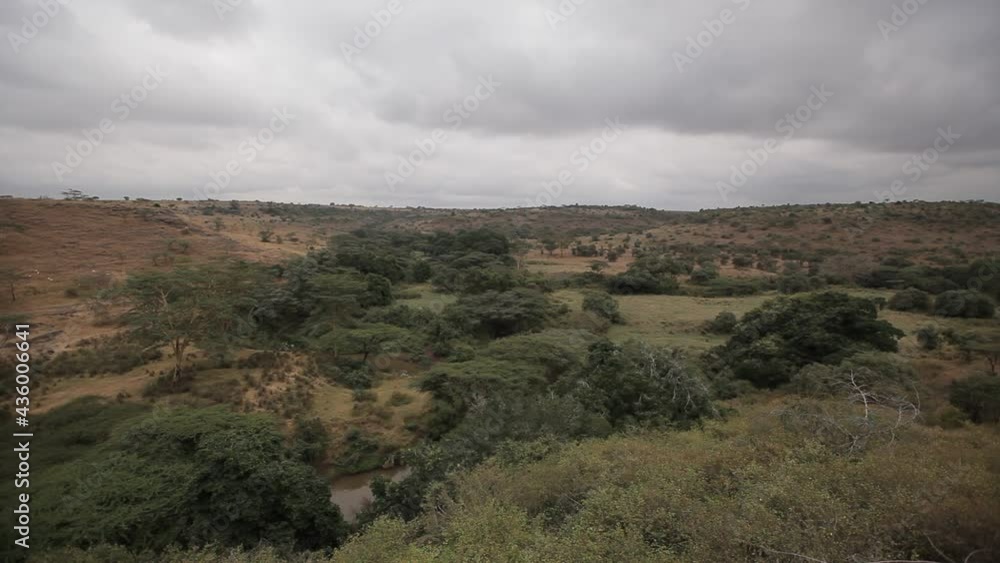 landscape with clouds