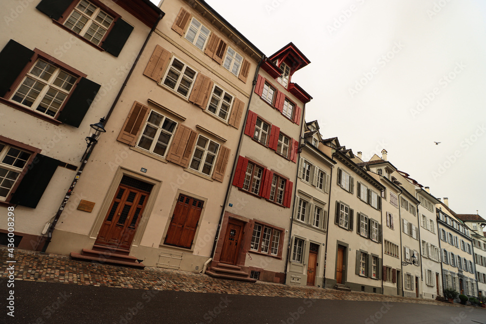 Basel; Augustinergasse in der Grossbasler Altstadt