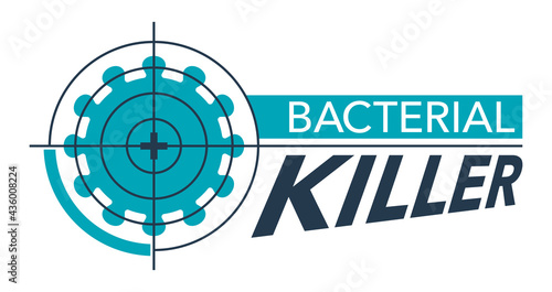 Bacterial Killer - antibacterial remedy sticker