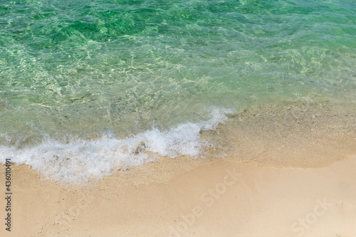 crystal clear sea water on the beach