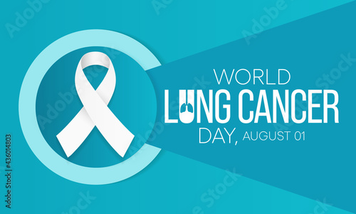 World Lung Cancer day is observed every year on August 1st, it is cancer that starts in the lungs. When a person has cancer, they have abnormal cells that cluster together to form a tumor. Vector art