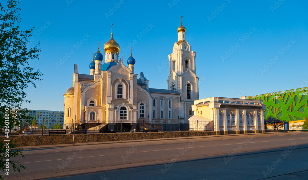 Church of the Kazan Icon of the Mother of God, Rostov-on-Don, sunrise.