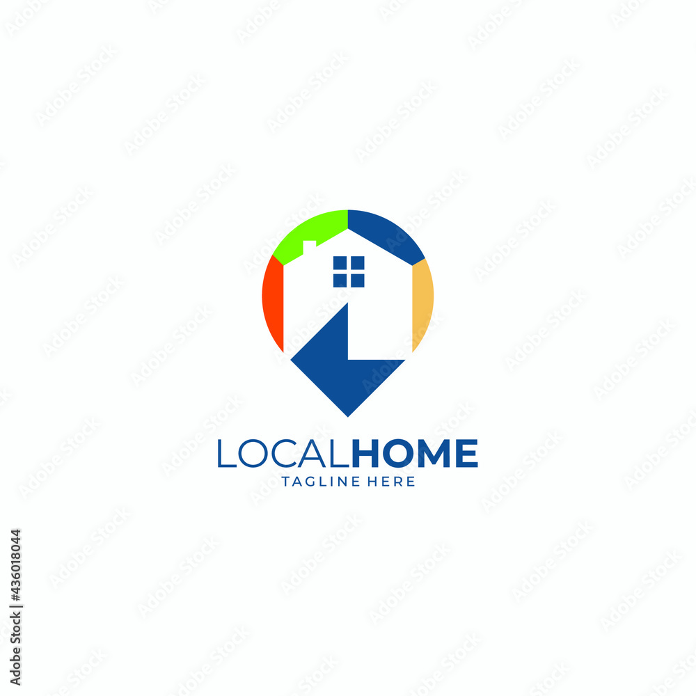 home vector logo location for real estate industry home vector logo location for real estate industry