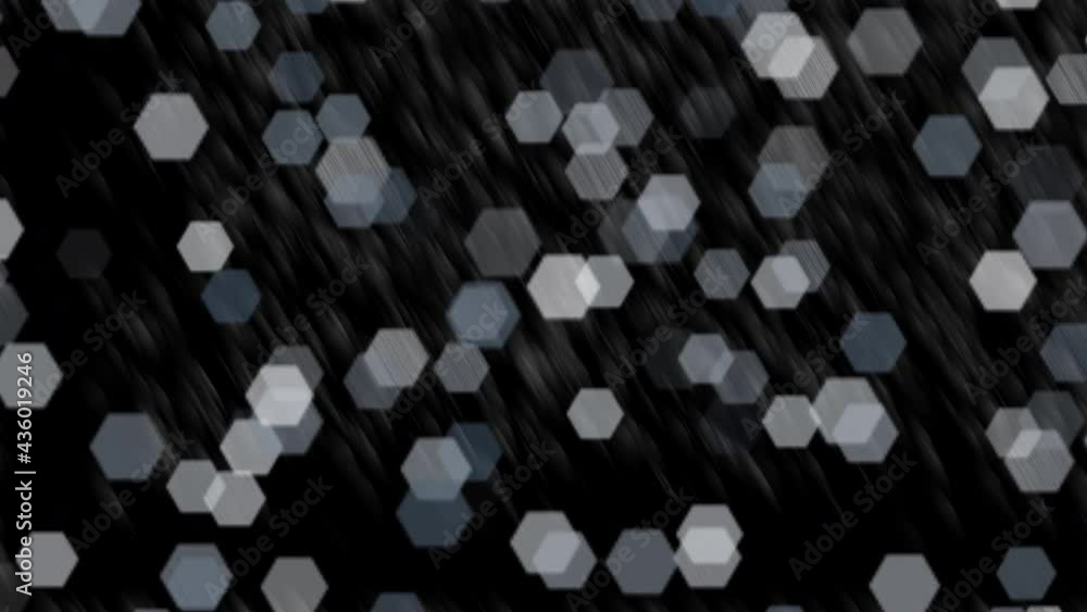 Relaxing background of hexagons against blurred lines slowly floating diagonally across the screen form, motion graphic Relaxing background of hexagons against blurred lines slowly floating diagonally across the screen form, motion graphic
