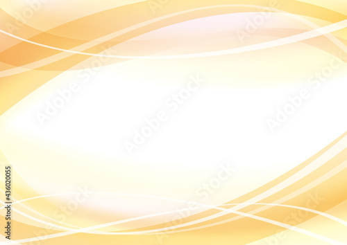 オレンジ系ウェーブの背景