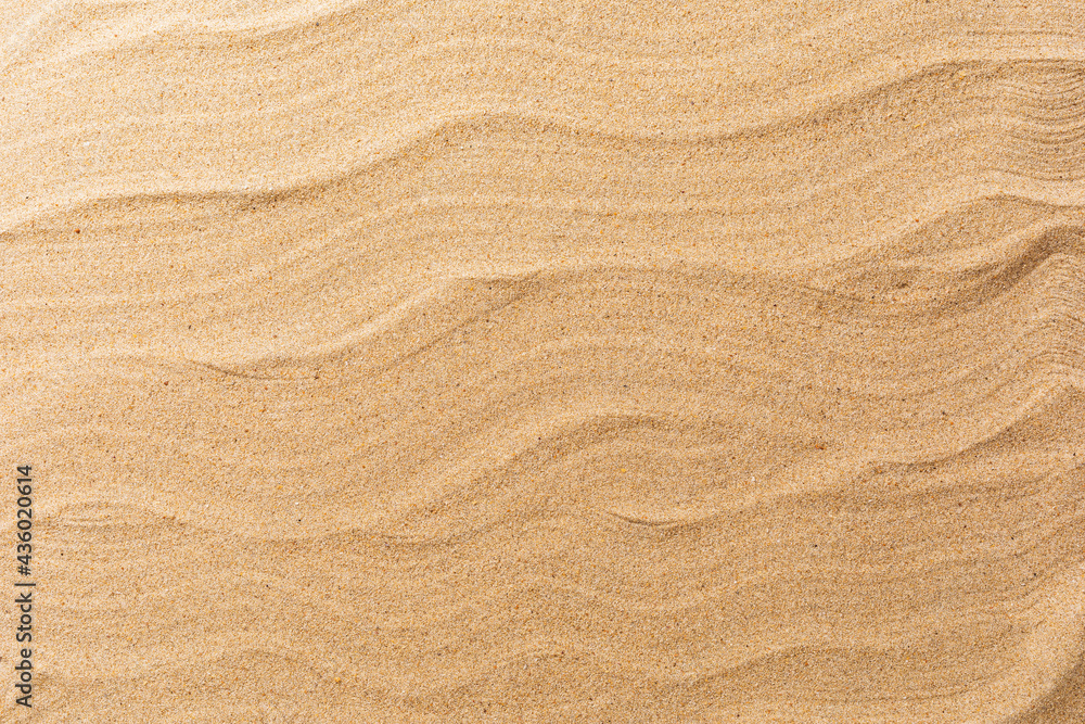 Smooth beach sand texture, top view Smooth beach sand texture, top view