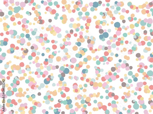 Dot pattern. Multi color dot pattern. Pastel colores abstract vector pattern. 