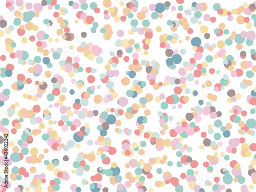 Dot pattern. Multi color dot pattern. Pastel colores abstract vector pattern.  