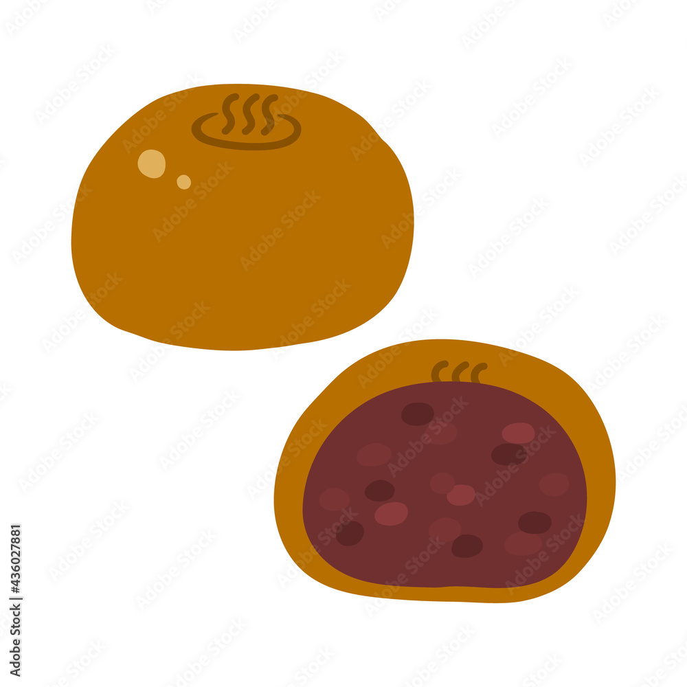 温泉まんじゅう つぶあん の手描きイラストアイコン Stock ベクター Adobe Stock 温泉まんじゅう つぶあん の手描きイラストアイコン Stock ベクター Adobe Stock