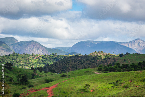 Partial landscape view of the Municipality of Aimorés, State of Minas Gerais.