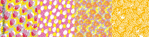 Floral dynamic brush stroke...