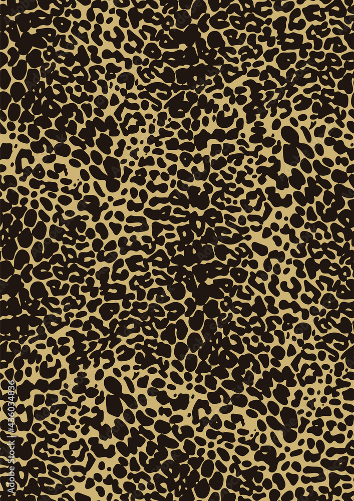 Vector repeated seamless pattern of leopard skin Vector repeated seamless pattern of leopard skin