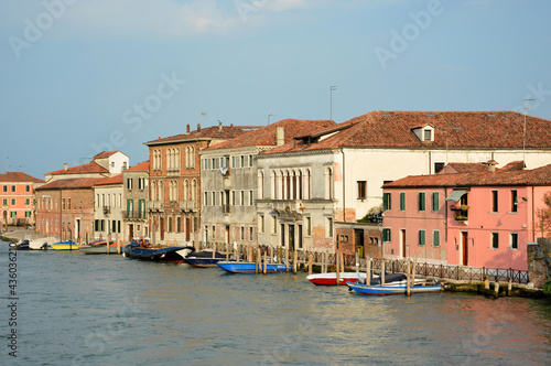 Cityscape of Murano in Venice, Italy