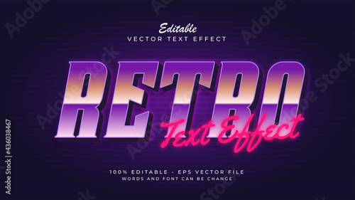 Vintage style distorted holographic glitch text effect style, holographic retro 80's background template
