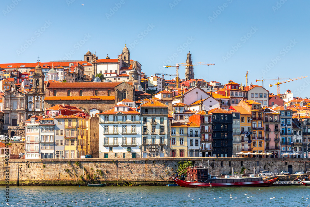 Historic houses of beautiful city of Porto, Portugal