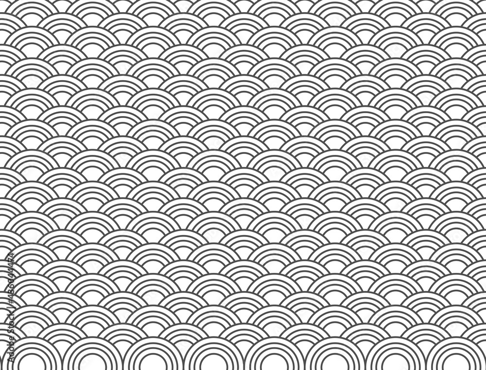 Stacking layered circle pattern background