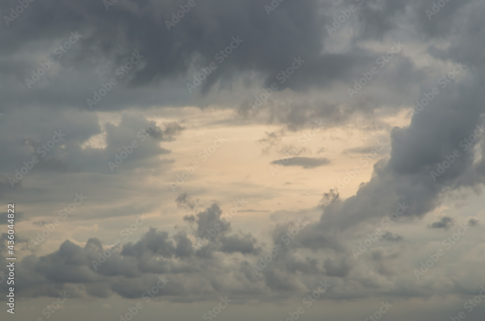 The sun shines through the clouds in the sky. The shape of the clouds evokes imagination and creativity. They can be used as wallpaper that look amazing. Copy space, No focus, specifically. The sun shines through the clouds in the sky. The shape of the clouds evokes imagination and creativity. They can be used as wallpaper that look amazing. Copy space, No focus, specifically.