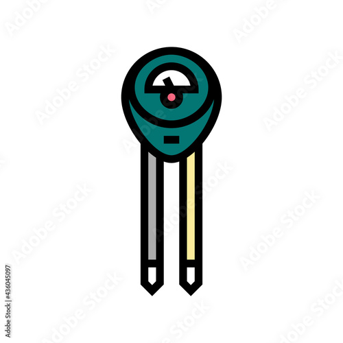 acidity meter device color icon vector. acidity meter device sign. isolated symbol illustration